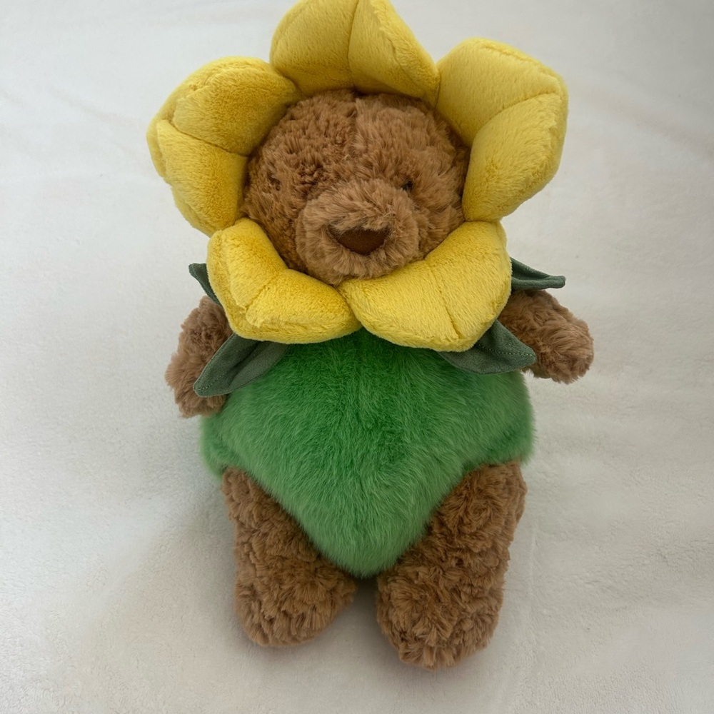 Jellycat Bartholomew Bear  Daffodil Outfit - Authentic - Brand New